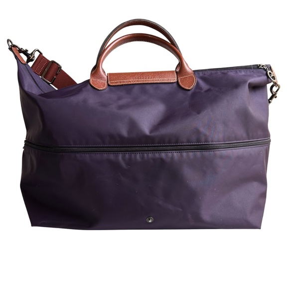 Longchamp Le Pliage Expandable Travel Nylon Crossbody Unisex Weekender Bag - Picture 11 of 12